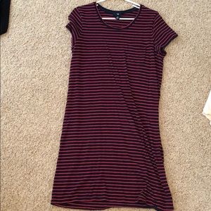 Mid length stripped gap dress